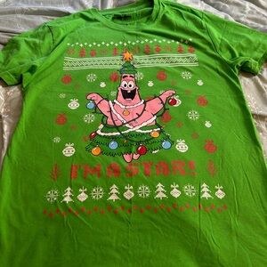 Christmas Graphic T-Shirt with Patrick Starfish